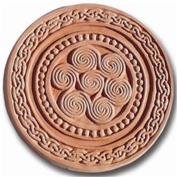 Garden Molds Garden Molds X-CRD8006 Celtic Round Stepping Stone Mold- Pack of 2 X-CRD8006